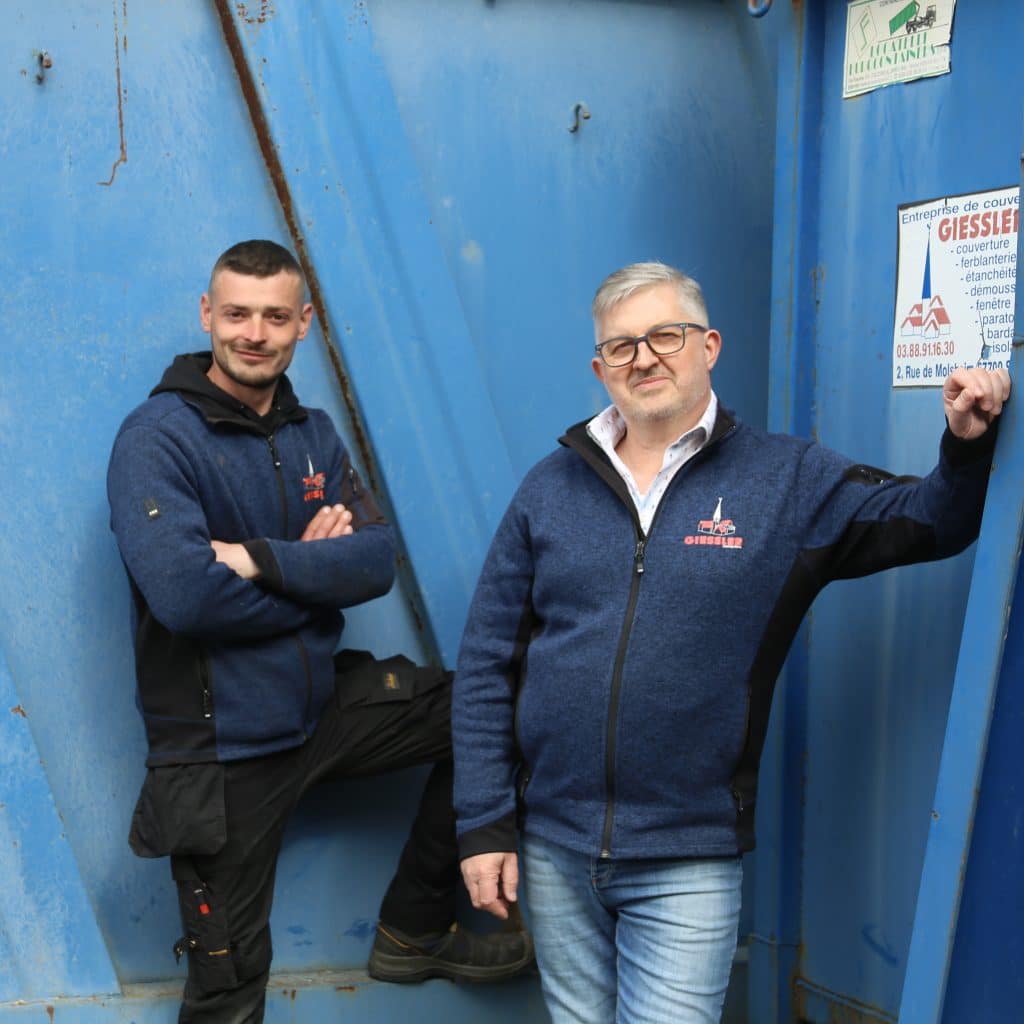 Benjamin & Hervé, co-gérants Giessler Couverture Saverne